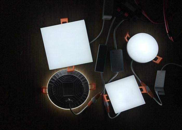 12W 18W 24W LED Slim Panel Light Aluminum IP20 Embedded 3000K CE ROHS