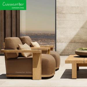 Wholesale Modern Style Wood Teak Outdoor Furniture Garden Sofa Set for Your Apartment Balcony from china suppliers