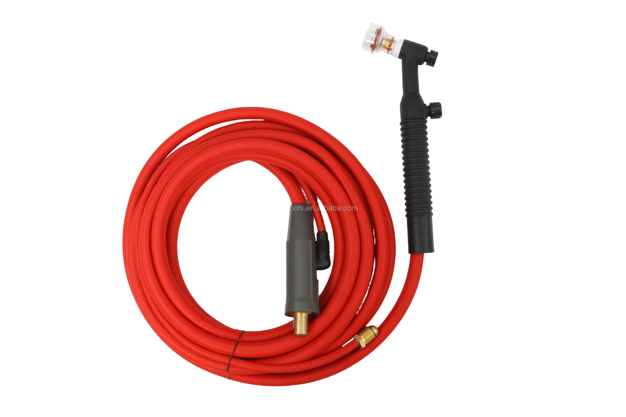 250AMP Air Cooled Red WP26FV Argon TIG Welding Torch Kit for Welding 3m/4m/5m Length