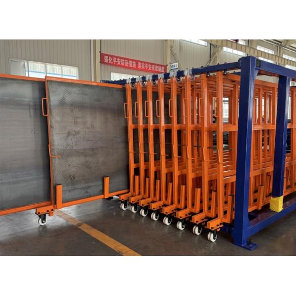 B53: Vertical Roll out Sheets Rack for Heavy Duty Metal Sheets Leftover Storage Vertical Sheet Racks Sheet Materials Easy Roll Out