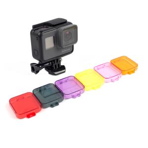 Wholesale Red Gray Yellow Purple Orange Pink Waterproof Cover Diving Filter Lens Cap For GoPro Hero 5 Black Camera Accessories from china suppliers