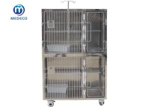 Wholesale Stainless Steel High-Grade Pet Cat Cage With Middle High-Strength Acrylic Plate Design from china suppliers