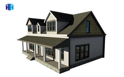 luxury prefab vacation steel structure villa simple villa house elevation