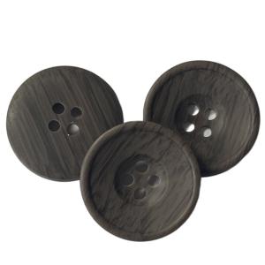 Wholesale Imitation Wooden Polyester Buttons 32L 4 Holes With Little Rim For Sewing from china suppliers