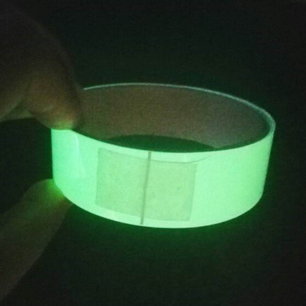 Customized Size Flexiable And Printable Glow In The Dark Photoluminescent Vinyl Tape Sticker