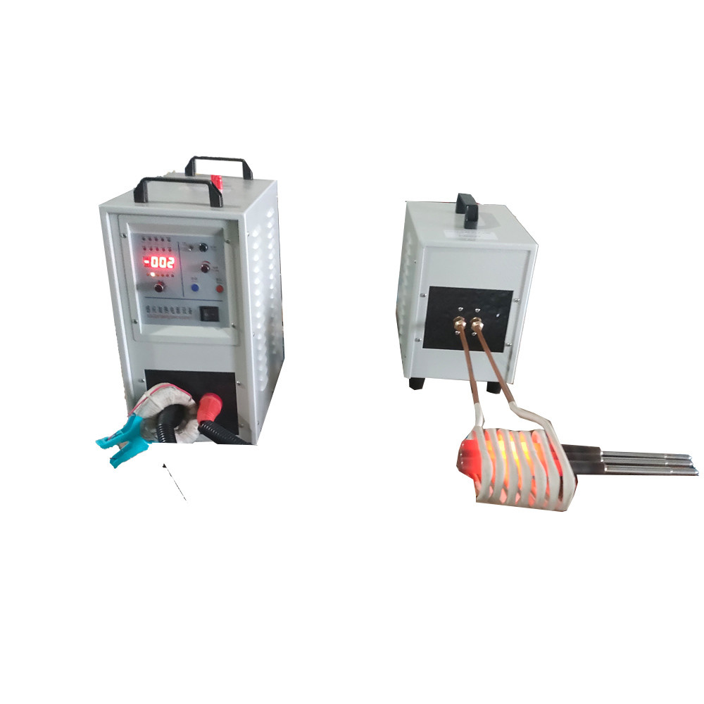 IGBT Bolt Head Hot Forging Machine Super Audio 25kw Induction Heating Equipment