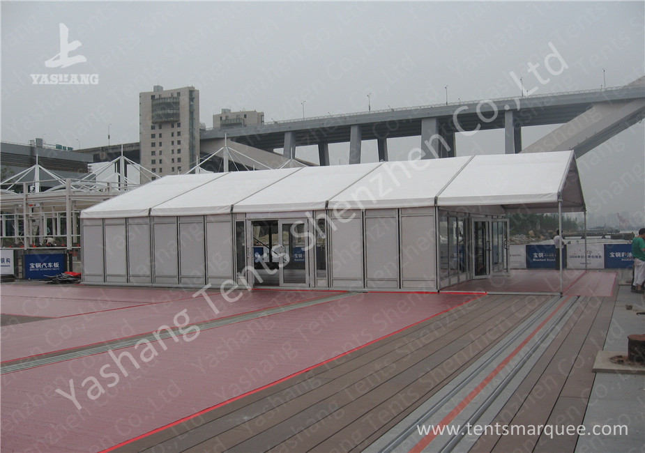Aluminum Framed outdoor event canopy Tent Hard Glass and ABS Wall Designed