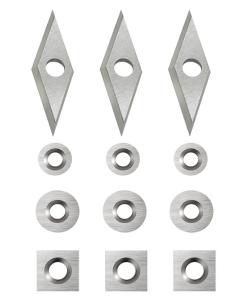 Wholesale Replacement Carbide Wood Turning Inserts Square Radius Shape 11x11x2-30°R150 from china suppliers