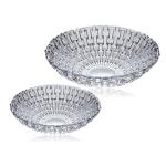 Classic Design Fruit Bowl Salad Bowl Woven Collection Clear Weave Glass Bowl