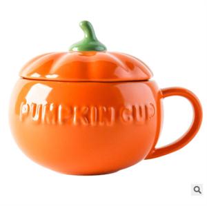 Wholesale Halloween Christmas Ceramic Pumpkin Soup Bowls Polished With Lid And Spoon from china suppliers