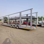 12 Tire Number 3 Axles 6-10 Cars Transport Semi Trailer with Double Deck Car