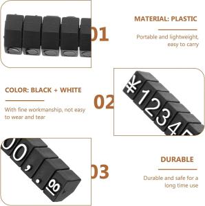Wholesale Assembly Jewelry Pricing Display Cube Plastic Tag Dollar Numeral Cubes Stand from china suppliers