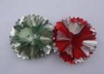 4" PET fancy ribbon bow for Christmas Holiday decoration and promotion