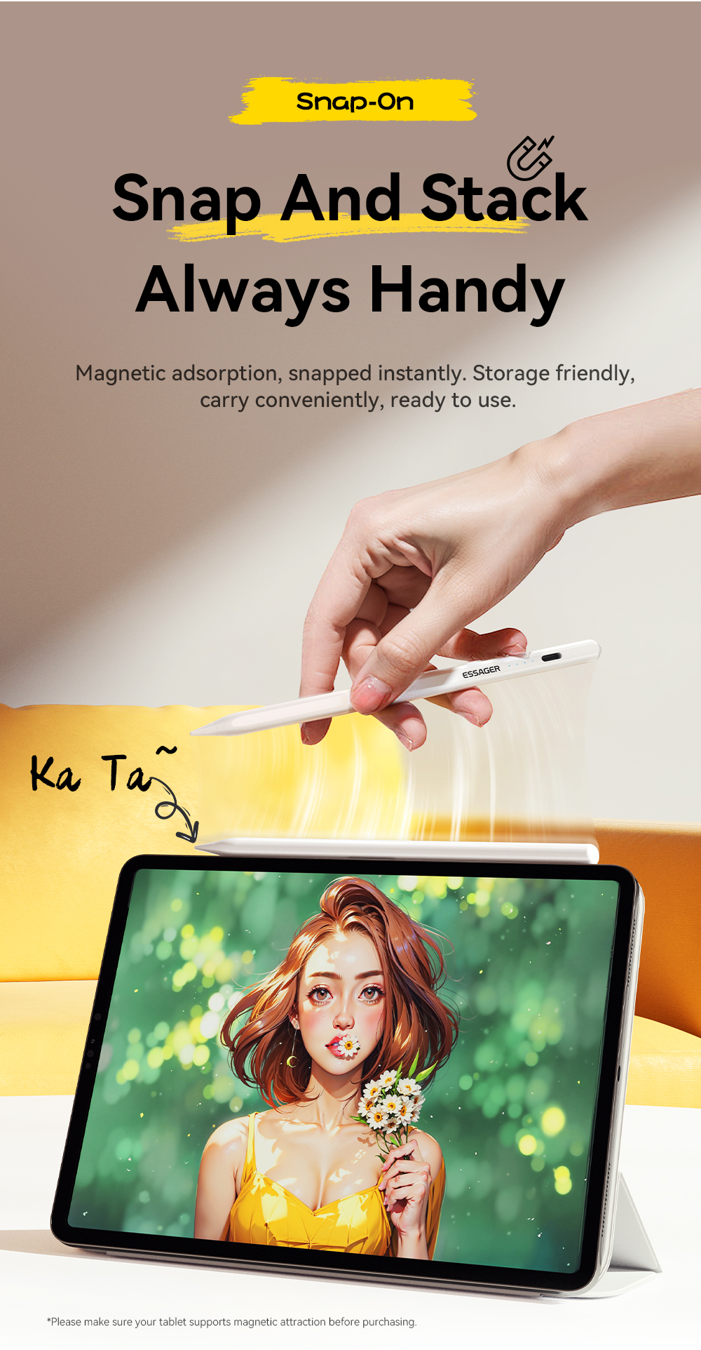 ESSAGER ES-DRB03 Series Magnetic Capacitive Touch Pen