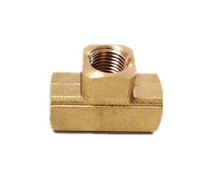 Wholesale 3/8NPT* 3/8NP* 3/8NPT Female Brass Tee Fitting Lead Free from china suppliers