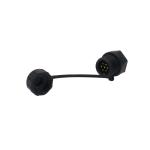 High Power 7pins Assembly Male Panel Mount Connector IP68 Waterproof