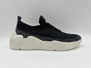 Wholesale Navy Black Slip Resistant Work Shoes Womens 5cm Wide Elastic Upper from china suppliers