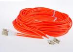 LSZH Jacket LC - LC Fiber Optic Patch Cables MM Duplex G652D 50 / 125 Fiber