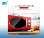 Red Digital Timer Control 20L Microwave Oven Stainless Steel