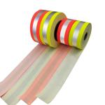 Red Blue Reflective Cotton Fabric Fluo Yellow Red Blue Hi Vis Reflective Strips