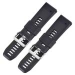 Women Men Sport TPU Rubber Watch Bands Strap 26mm Width Replacement