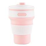 350ml Collapsible Travel Water Bottle , Silicone Collapsible Travel Cup