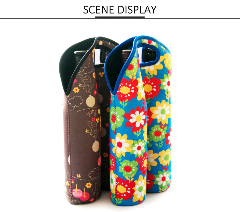 Waterproof Foldable Neoprene Beer Bottle Cooler Sleeve