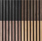 Akupanel 240*60 Nature Smoky Oak Wooden Walnut Veneer Slat akupanel Board