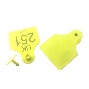 Wholesale 860-960MHz TPU Animal Ear Tags Farm Livestock Identification 101x77 Mm from china suppliers