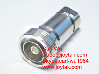 DIN 7/16 connector female jack 1/2" coaxial cable 
