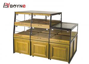 Wholesale Two Side Opened Bakery Pastry Display Case Wooden Base Cabinet from china suppliers