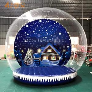 Wholesale Customized Giant Christmas Inflatable Snow Globe Dome Bubble Bounce House Inflatable Snow Ball Decoration from china suppliers