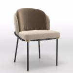 Large Cushion Upholstered Seat Dining Chairs Luxury Hotel Dining Chairs Dust