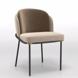 Wholesale Large Cushion Upholstered Seat Dining Chairs Luxury Hotel Dining Chairs Dust Proof from china suppliers