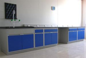 Wholesale All Steel Acid / Alkali Resistance Laboratory Wall Bench With Sink / Faucet from china suppliers