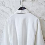 White Hotel Spa Robes 100% Cotton Waffle Bathrobe Hotel Yarn Dyed Oem Service