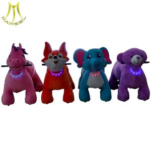 Wholesale Hansel electronic game machine plush walking horse animals toy ride for mall from china suppliers