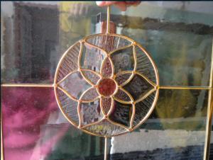 Wholesale golden brass caming triple glazing panel in door from china suppliers