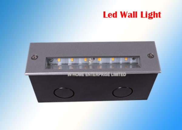 Square Recessed Outdoor Wall Lights Wall Mounted Led Stair Step Light 145 * 45