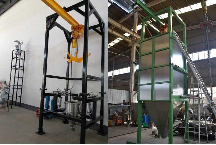 316L Stainless Steel Bulk Bag Unloader Dump Station 20 Bag / H