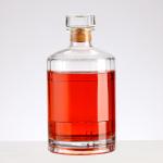 Hot Stamping Glass Wine Bottle Customized Logo and Large Volume for Clients'
