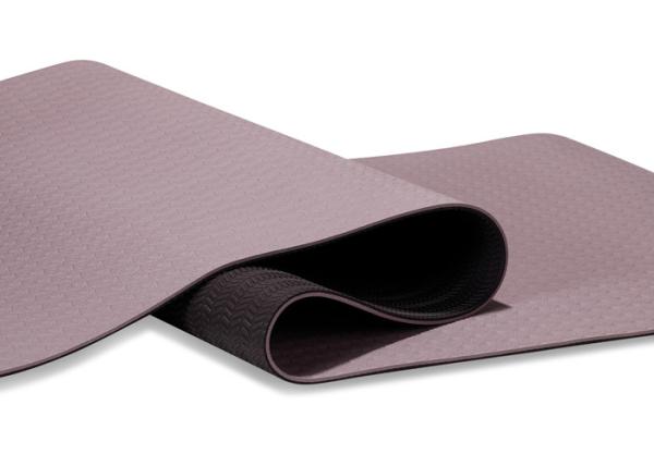 Two Layer Non Toxic Colorful Yoga Mat , Natural Fitness Yoga Mat Anti Slip