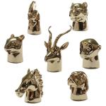 Luxury Luxury Zodiac Head Portrait Zinc Alloy Perfume Cover , Logo Size Can Be