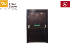 Wholesale Single Swing Flush Panel Powder Coating Gray Color Steel Insulated Fire Door For Basement from china suppliers