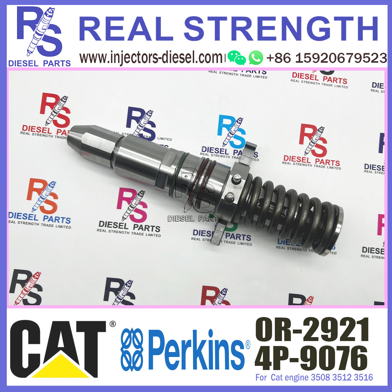 Diesel Fuel Cat 3512 Injector 4P9076 4P-9075 0R-3051 0R-2921 4P-9076