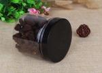 Screw Lid Plastic Bottle Clear Plastic Cylinder Coffee Tea Sugar Canister Sets