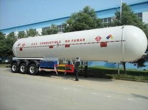 Wholesale Heavy Duty LPG Tank Semi Trailer Three Axle 55cbm Volume 1 - 10 Mpa Pressure from china suppliers