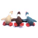 25CM Durable Stuffed Dog Toys Goose Appearance Printing / Embroidery Logo