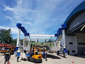 Wholesale Boat Hoist Rubber Tired Gantry Crane Color Customized For Lifting 10~1000t Boat from china suppliers