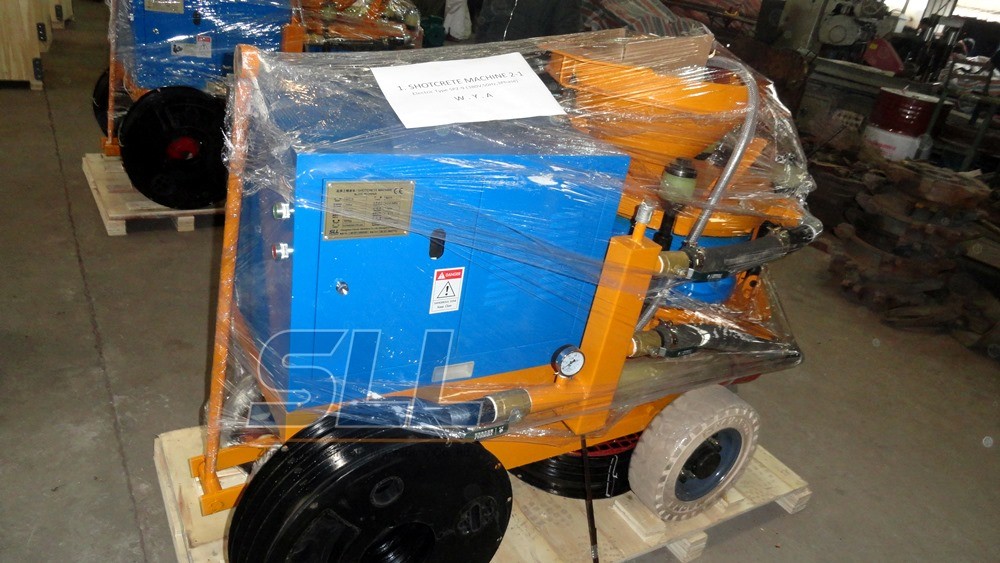 380V 440V 220V Dry Shotcrete Machine Horizontal 200m Vertical 50m Conveying Distance